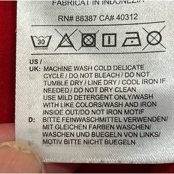 ADIDAS x Danielle Cathari Collaboration Red Long Sleeve Jersey Sz Small Blocore - Picture 4 of 10